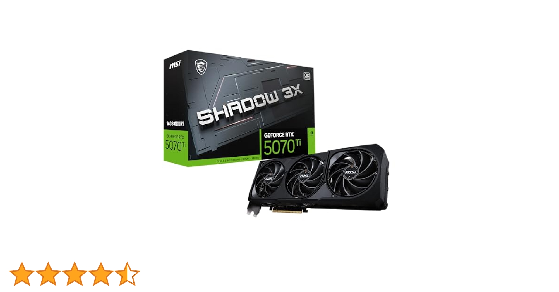 Amazon | MSI GeForce RTX 5070 Ti 16G SHADOW 3X OC